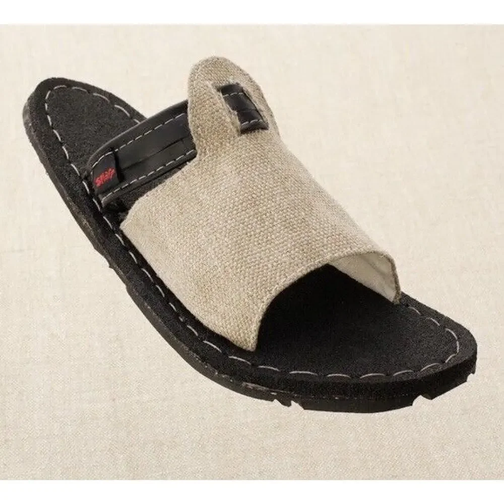 SPLAFF Eco Conscious Hipster Sandals Recycled Tires Tubes Hemp Slip Ons Sz 6 NEW